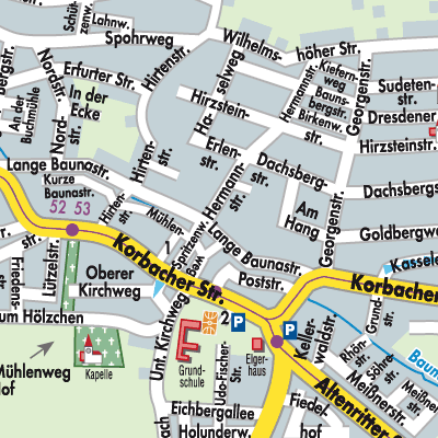 Stadtplan Elgershausen