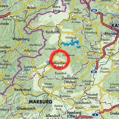 Landkarte Ellershausen