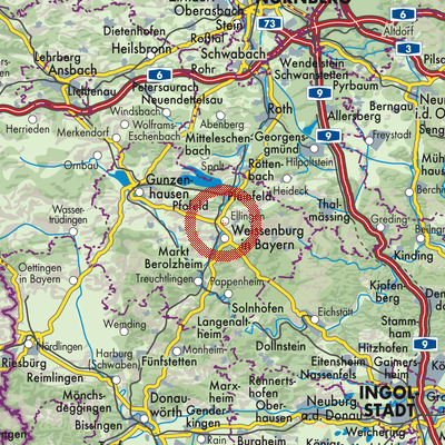 Landkarte Ellingen (VGem)