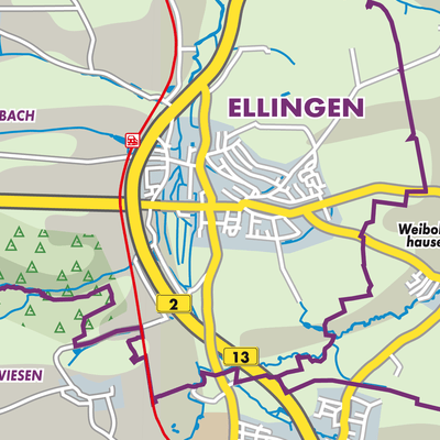 Übersichtsplan Ellingen (VGem)