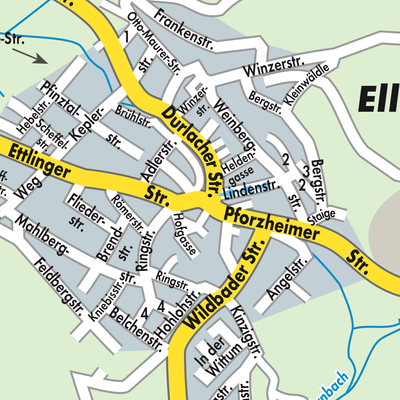 Stadtplan Ellmendingen