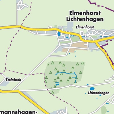 Übersichtsplan Elmenhorst/Lichtenhagen