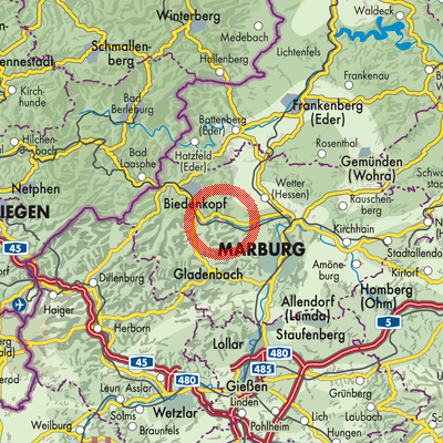 Landkarte Elmshausen