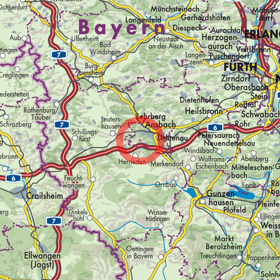 Landkarte Elpersdorf