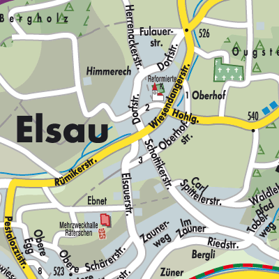 Stadtplan Elsau