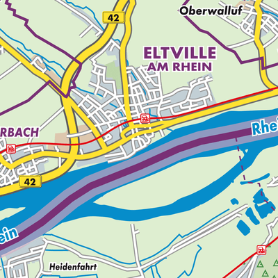 Übersichtsplan Eltville am Rhein