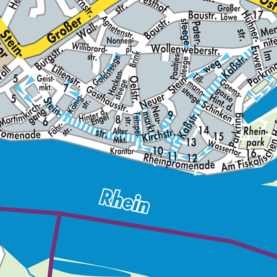 Stadtplan Emmerich am Rhein