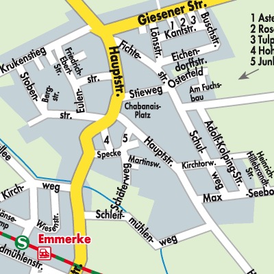 Stadtplan Emmerke