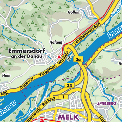 Übersichtsplan Emmersdorf an der Donau