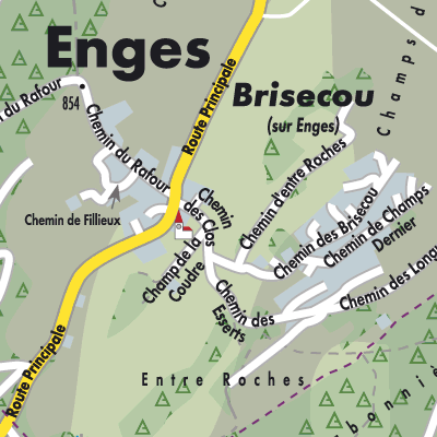 Stadtplan Enges