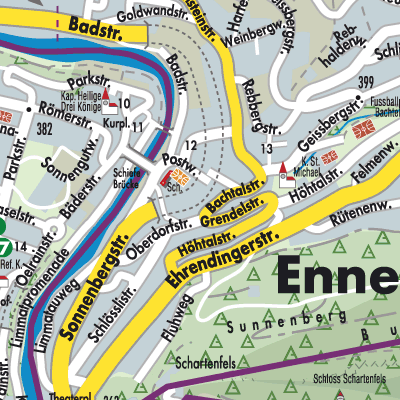 Stadtplan Ennetbaden