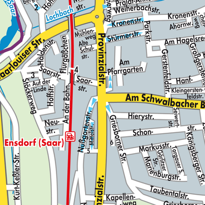 Stadtplan Ensdorf/Saar