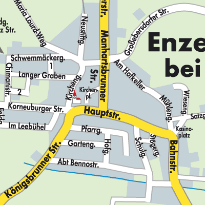 Stadtplan Enzersfeld im Weinviertel