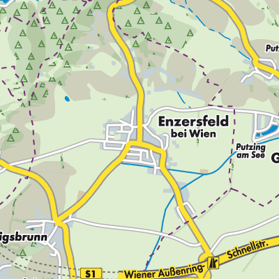 Übersichtsplan Enzersfeld im Weinviertel