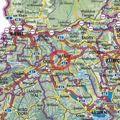 Landkarte Eppenberg-Wöschnau
