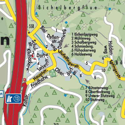 Stadtplan Eptingen