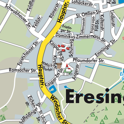 Stadtplan Eresing