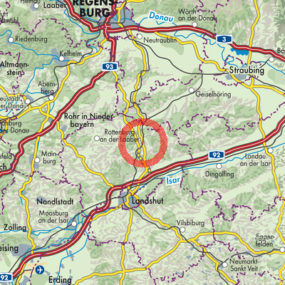 Landkarte Ergoldsbach (VGem)