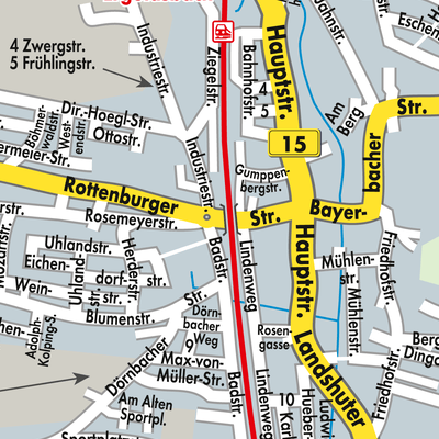 Stadtplan Ergoldsbach (VGem)