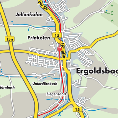 Übersichtsplan Ergoldsbach (VGem)