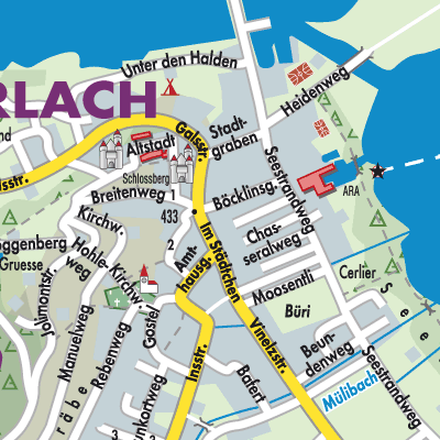 Stadtplan Erlach