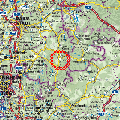Landkarte Erlenbach