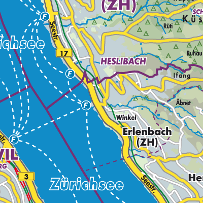 Übersichtsplan Erlenbach (ZH)