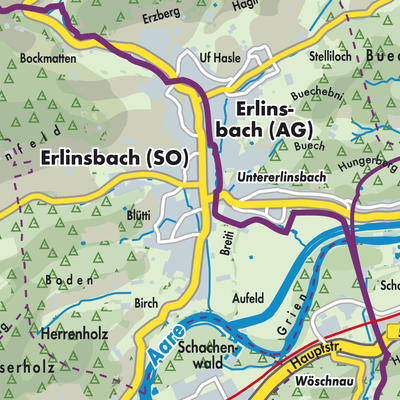 Übersichtsplan Erlinsbach (SO)