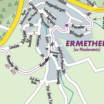 Stadtplan Ermetheis