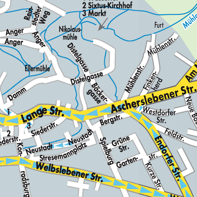 Stadtplan Ermsleben