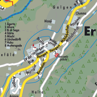 Stadtplan Ernen