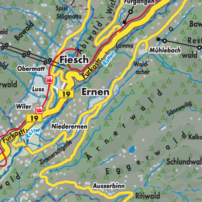 Übersichtsplan Ernen