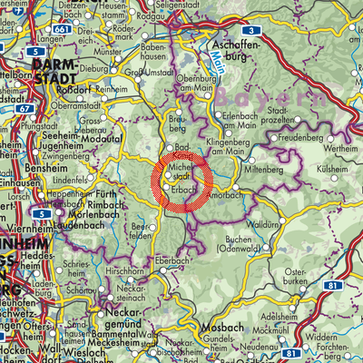 Landkarte Ernsbach