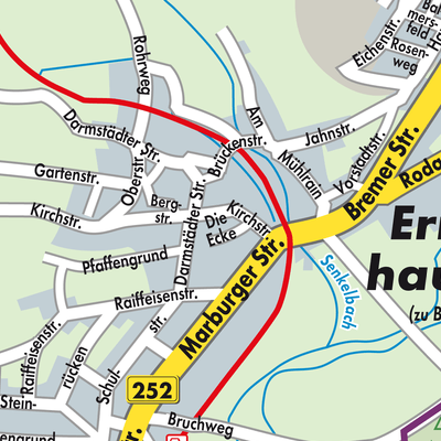 Stadtplan Ernsthausen