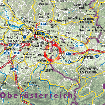 Landkarte Ernsthofen