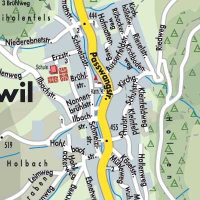 Stadtplan Erschwil