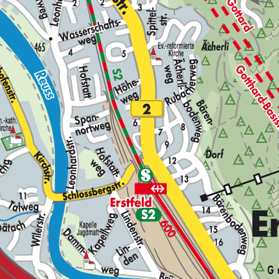 Stadtplan Erstfeld