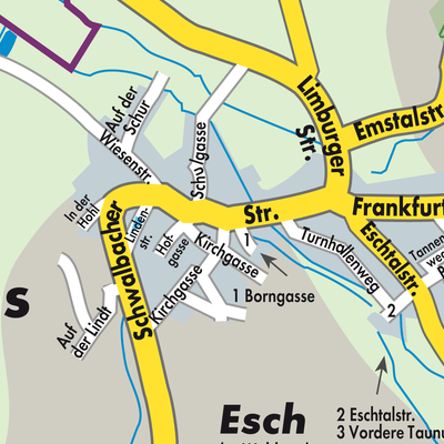 Stadtplan Esch