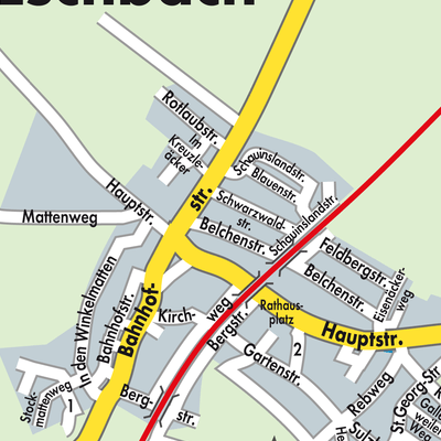 Stadtplan Eschbach (Markgräflerland)