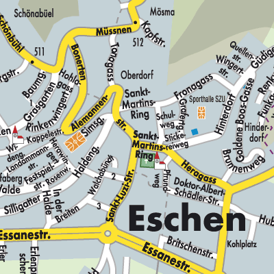 Stadtplan Eschen