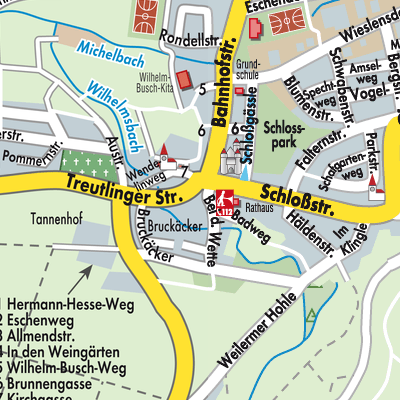 Stadtplan Eschenau