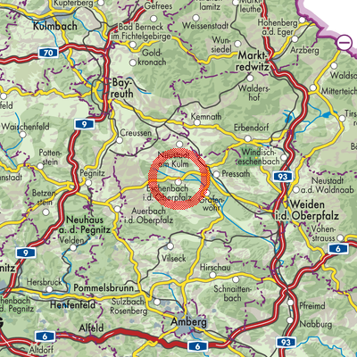Landkarte Eschenbach in der Oberpfalz (VGem)