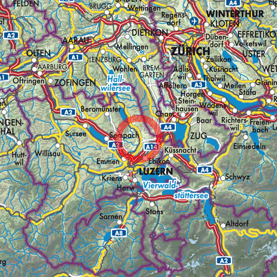 Landkarte Eschenbach (LU)