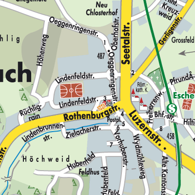 Stadtplan Eschenbach (LU)