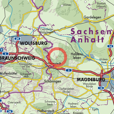 Landkarte Eschenrode