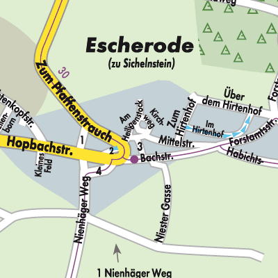 Stadtplan Escherode