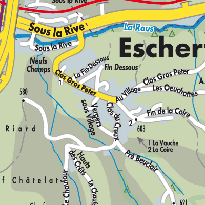 Stadtplan Eschert