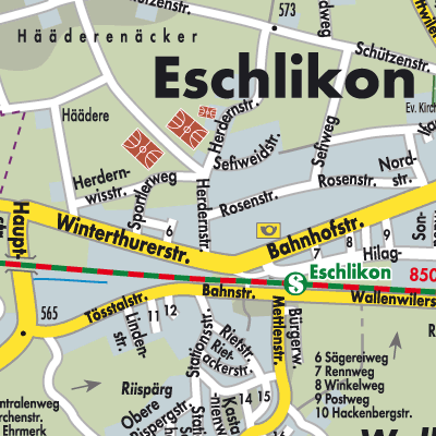 Stadtplan Eschlikon