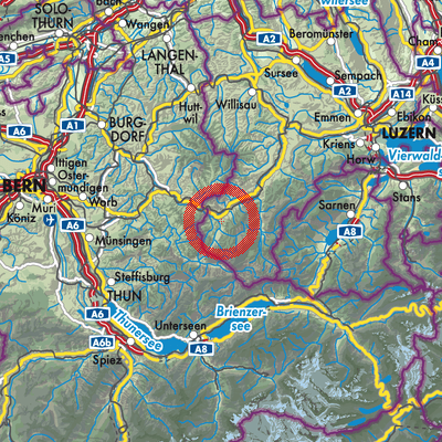 Landkarte Escholzmatt-Marbach