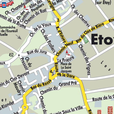 Stadtplan Etoy